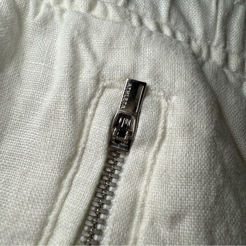 Athleta White Cabo Linen Wide Leg Pants - Picture 4 of 7